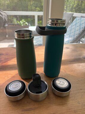 S'well Traveler Insulated Bottles (24 oz and 16 oz) with Multiple Tops